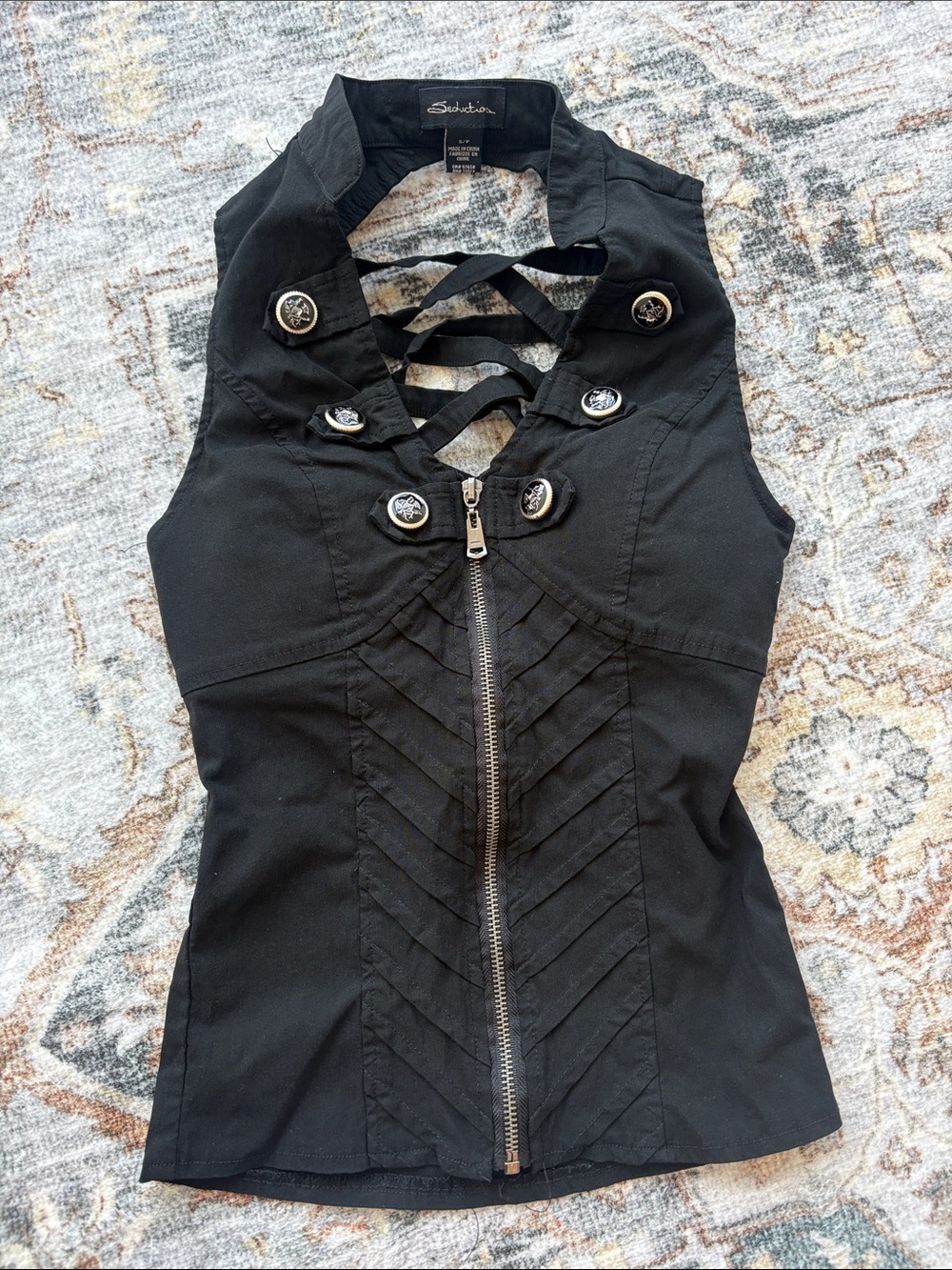 open back corset top